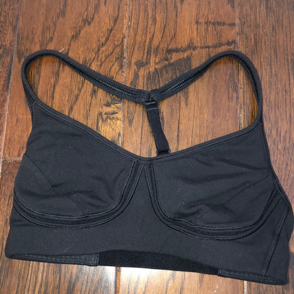 Lululemon size 4 black crop top!